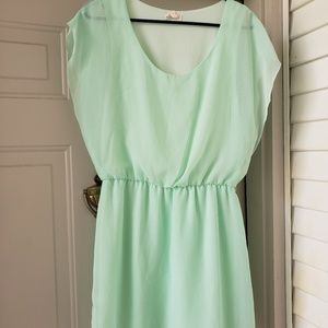 L8ter mint green dress